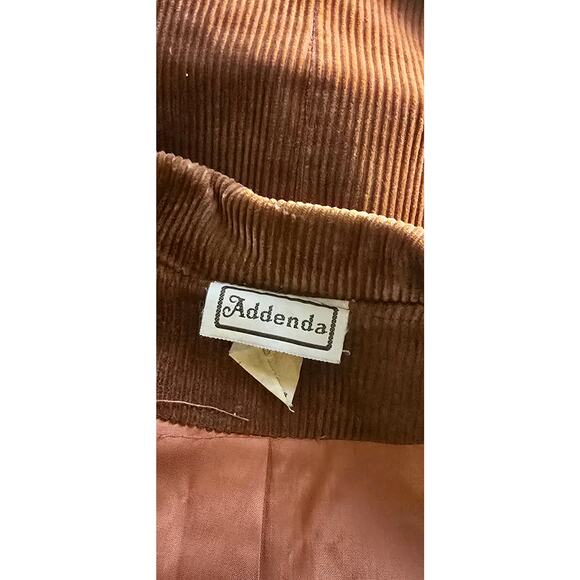 1970s Brown Corduroy Addenda Men's Blazer, Size Medium - Picture 3 of 8